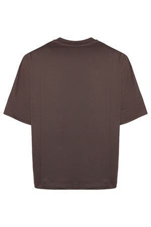 T-shirt in cotone marrone WOC | 026TS180BO43