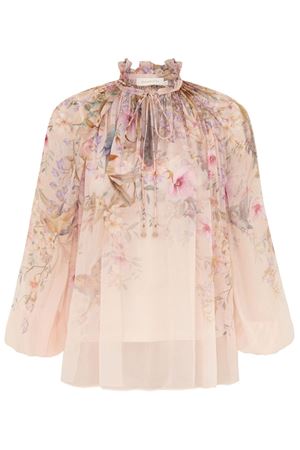 Rebellion Billow Blouse in Cream Aviary ZIMMERMANN | 0991TC261CRMAV
