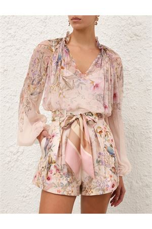 Rebellion Billow Blouse in Cream Aviary ZIMMERMANN | 0991TC261CRMAV