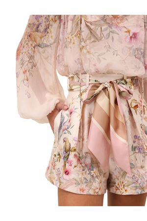 Rebellion Tuck Short in Cream Aviary ZIMMERMANN | 4257AC261CRMAV