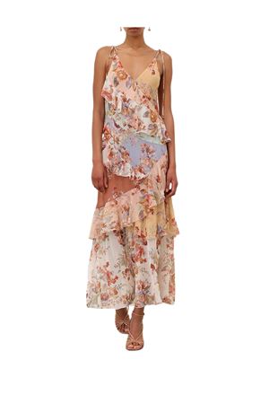 Awaken Frilled Slip Dress in Spliced Print ZIMMERMANN | 4997DRS261SPLPR