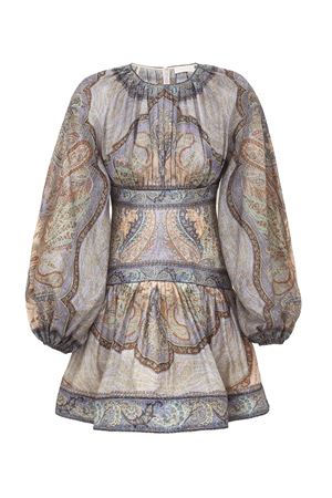 Wanderlust Mini Dress in Tapestry Blue Multi ZIMMERMANN | 5515DRS262TPBL