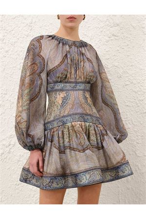 Wanderlust Mini Dress in Tapestry Blue Multi ZIMMERMANN | 5515DRS262TPBL