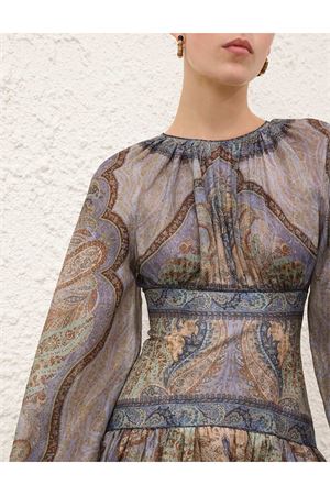 Wanderlust Mini Dress in Tapestry Blue Multi ZIMMERMANN | 5515DRS262TPBL