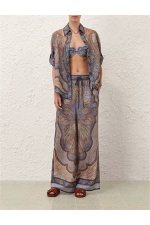Pantaloni Wanderlust in blu Tapestry multi ZIMMERMANN | 5580PRS262TPBL