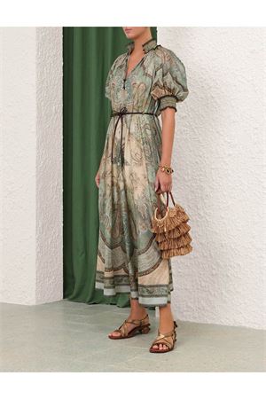 Wanderlust Billow Dress in Tapestry Teal Multi ZIMMERMANN | 5581DRS262TPTM