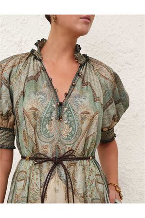 Wanderlust Billow Dress in Tapestry Teal Multi ZIMMERMANN | 5581DRS262TPTM