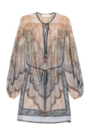 Abito corto Wanderlust in seta ZIMMERMANN | 5807DRS262TPBL