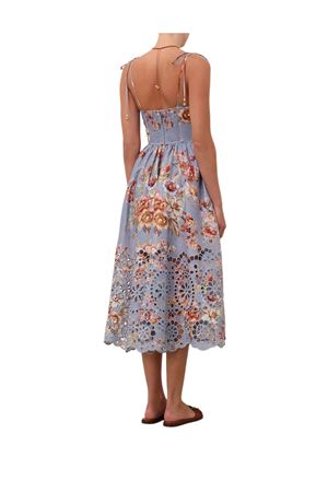 Awaken Picnic Dress in Chambray Floral ZIMMERMANN | 5826DRS261CFLR