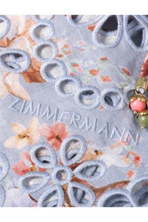 Awaken Picnic Dress in Chambray Floral ZIMMERMANN | 5826DRS261CFLR