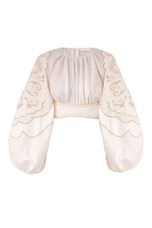 Daylight Embroidered Bodice in Cream ZIMMERMANN | 5974TRS263CRM