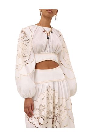 Daylight Embroidered Bodice in Cream ZIMMERMANN | 5974TRS263CRM
