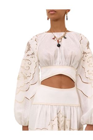 Daylight Embroidered Bodice in Cream ZIMMERMANN | 5974TRS263CRM