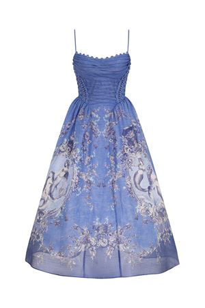 Rebellion Mermaid Picnic Dress in Blue Mermaid ZIMMERMANN | 6347DC261BLME