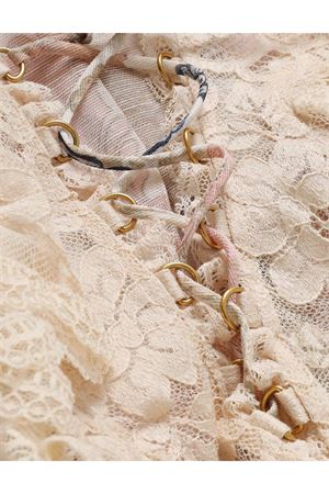 Rebellion Lace-Up Blouse in Cream Floral ZIMMERMANN | 7117TC261CRF