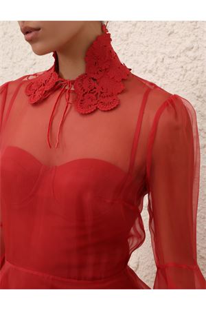 Rebellion Lantern Mini Dress in Red ZIMMERMANN | 7177DC261RED