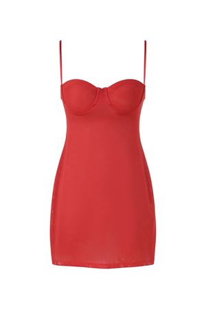 Rebellion Lantern Mini Dress in Red ZIMMERMANN | 7177DC261RED