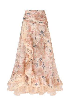 Rebellion Lace Maxi Skirt in Cream Floral ZIMMERMANN | 7243SC261CRF