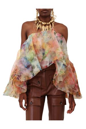 Luna Fanned Camisole in Spliced Floral ZIMMERMANN | 7470TS261SPLIFLO