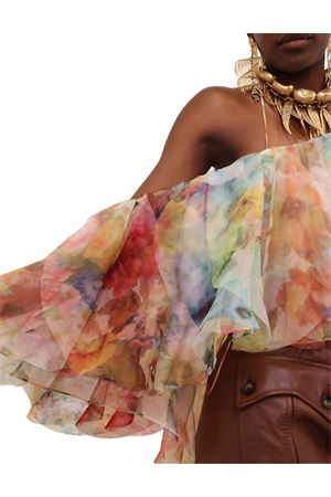 Luna Fanned Camisole in Spliced Floral ZIMMERMANN | 7470TS261SPLIFLO