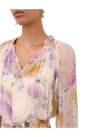 Luna Ruffle Billow Blouse in Cream Dahlia ZIMMERMANN | 7921TS261CRDA