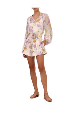 Luna Tuck Short in Cream Dahlia ZIMMERMANN | 7922AS261CRDA
