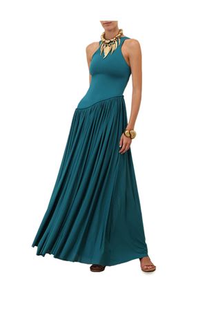 Abito In Jersey Asimmetrico Luna In Verde Petrolio ZIMMERMANN | 8481DS261TEAL