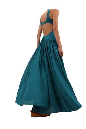 Abito In Jersey Asimmetrico Luna In Verde Petrolio ZIMMERMANN | 8481DS261TEAL