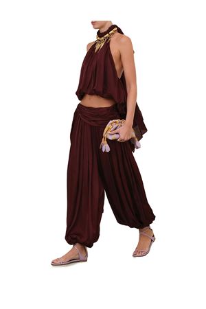 Luna Billow Halter Top in Wine ZIMMERMANN | 8795TS261WNE
