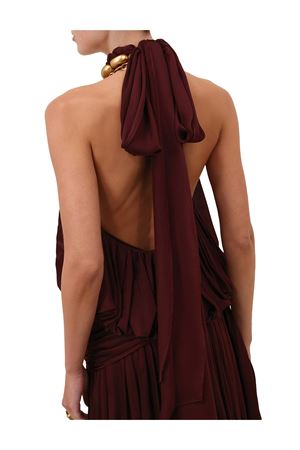 Luna Billow Halter Top in Wine ZIMMERMANN | 8795TS261WNE
