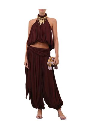 Luna Draped Harem Pant in Wine ZIMMERMANN | 8796PS261WNE
