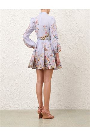 Rebellion Button Mini Dress in Blue Aviary ZIMMERMANN | 9142DC261BLAV