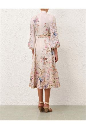 Rebellion Button Midi Dress in Cream Aviary ZIMMERMANN | 9143DC261CRMAV