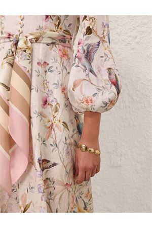 Rebellion Button Midi Dress in Cream Aviary ZIMMERMANN | 9143DC261CRMAV